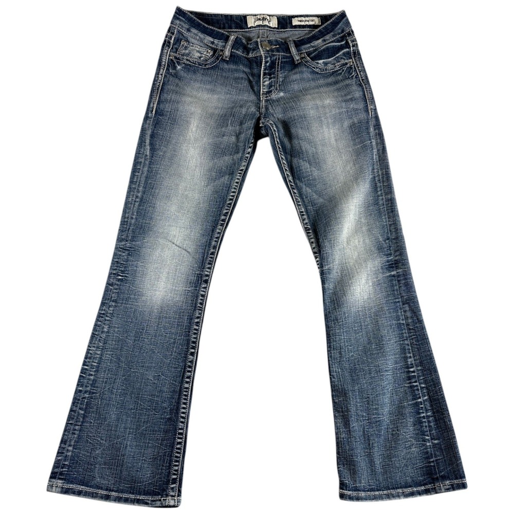 Daytrip Virgo Bootcut Jeans Womens 27 Blue Denim Double Stitch 5-Pockets Outdoor